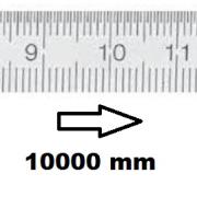HORIZONTAL FLEXIBLE RULE CLASS II LEFT TO RIGHT 10000 MM SECTION 30x1 MM<BR>REF : RGH96-G210ME150